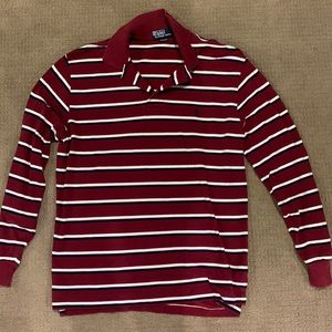 Large Striped Long Sleeve Ralph Lauren Polo